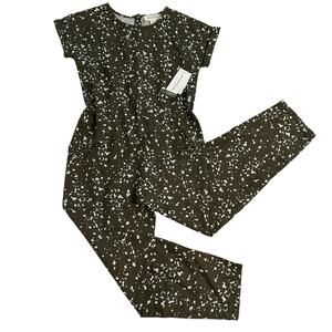 NWT Treasure & Bond Olive Splatter Jumper Kids Medium 8/10